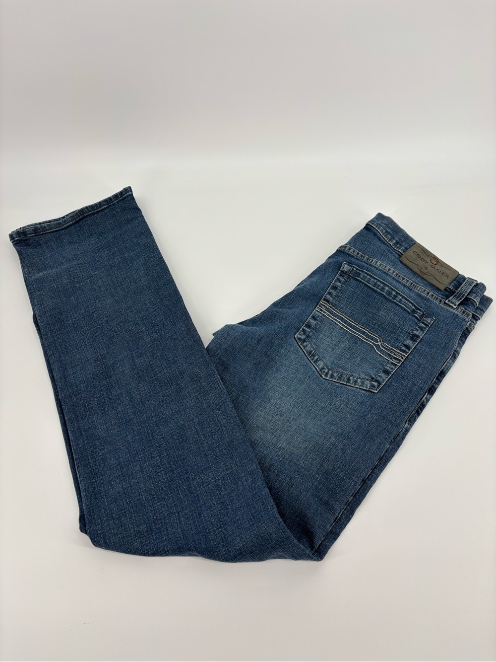 Cody James Jackson Slim Straight Jeans Mens 34x32 Medium Wash Stretch Western